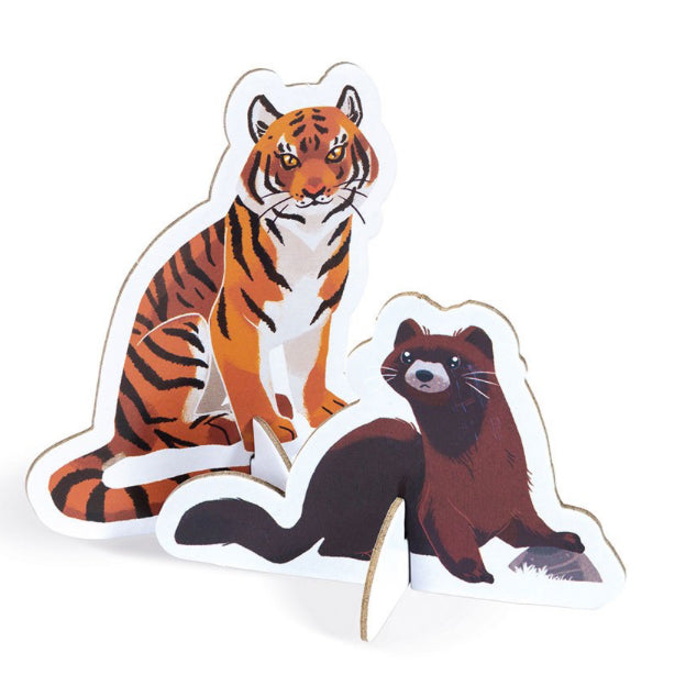 Janod Educational Puzzle - Endangered Animals - 200 PCS