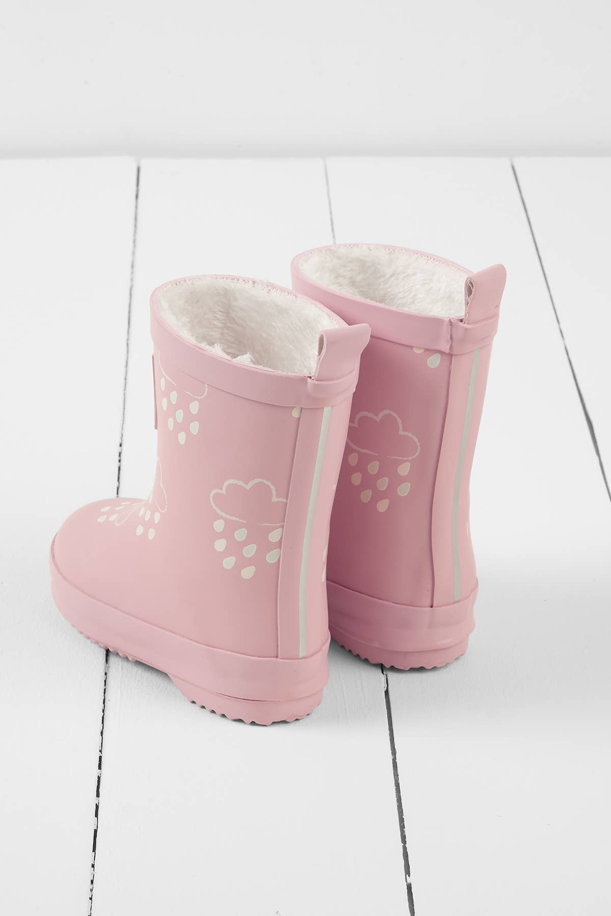 Baby Pink Colour-Changing Kids Wellies : UK3