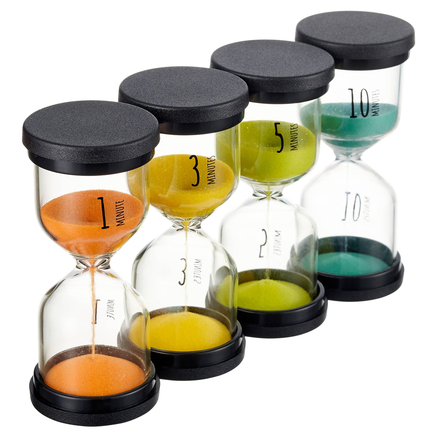 4 Set Hourglass Sand Clock, Kitchen Accessory Perfect