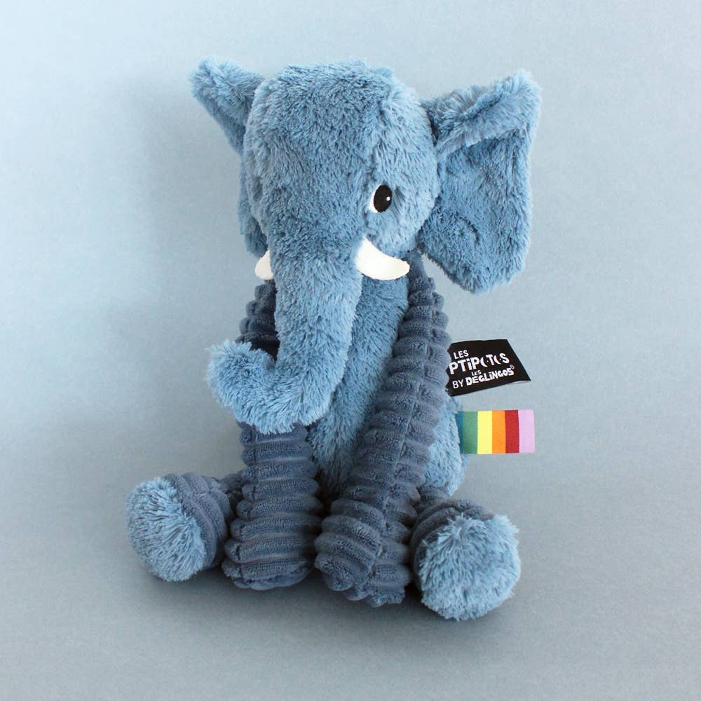 Les Ptipotos Eddie The Elephant Blue
