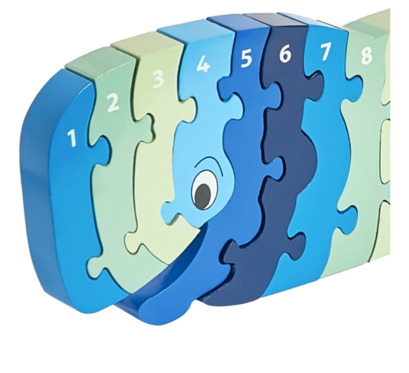 Lanka Kade Wooden Whale Number 1-25 Puzzle