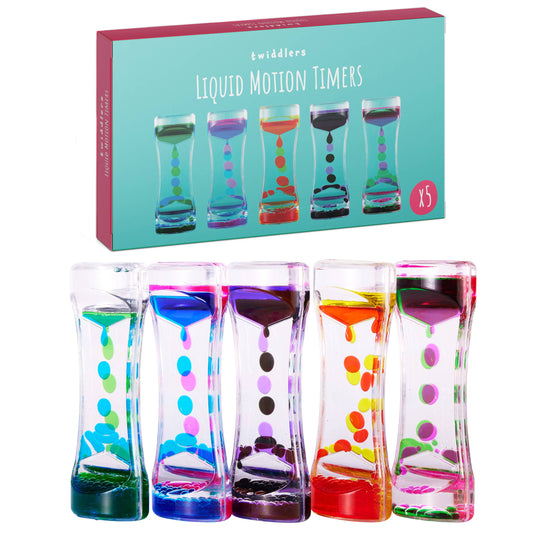 5 Sensory Liquid Motion Toy Timers