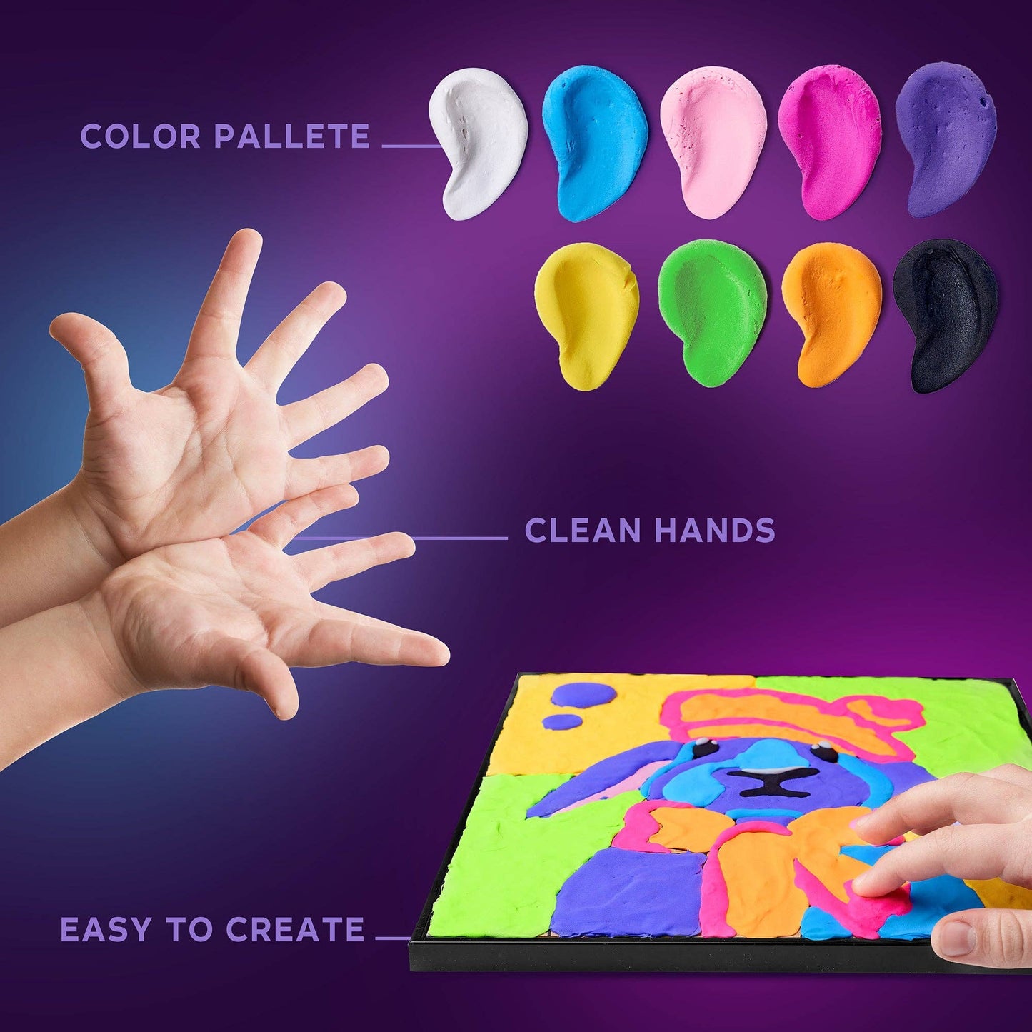 Sensory Air Clay Painting by Numbers - Bunny