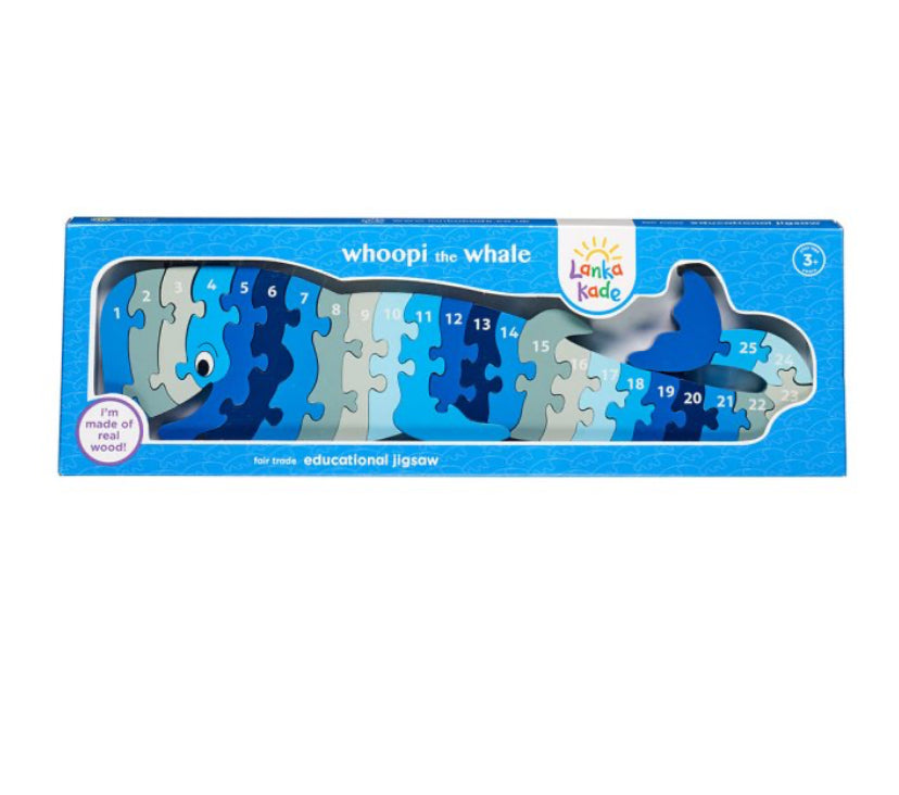 Lanka Kade Wooden Whale Number 1-25 Puzzle