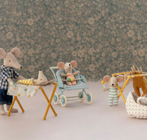 Maileg Nursery Table, Baby Mouse - Ocher