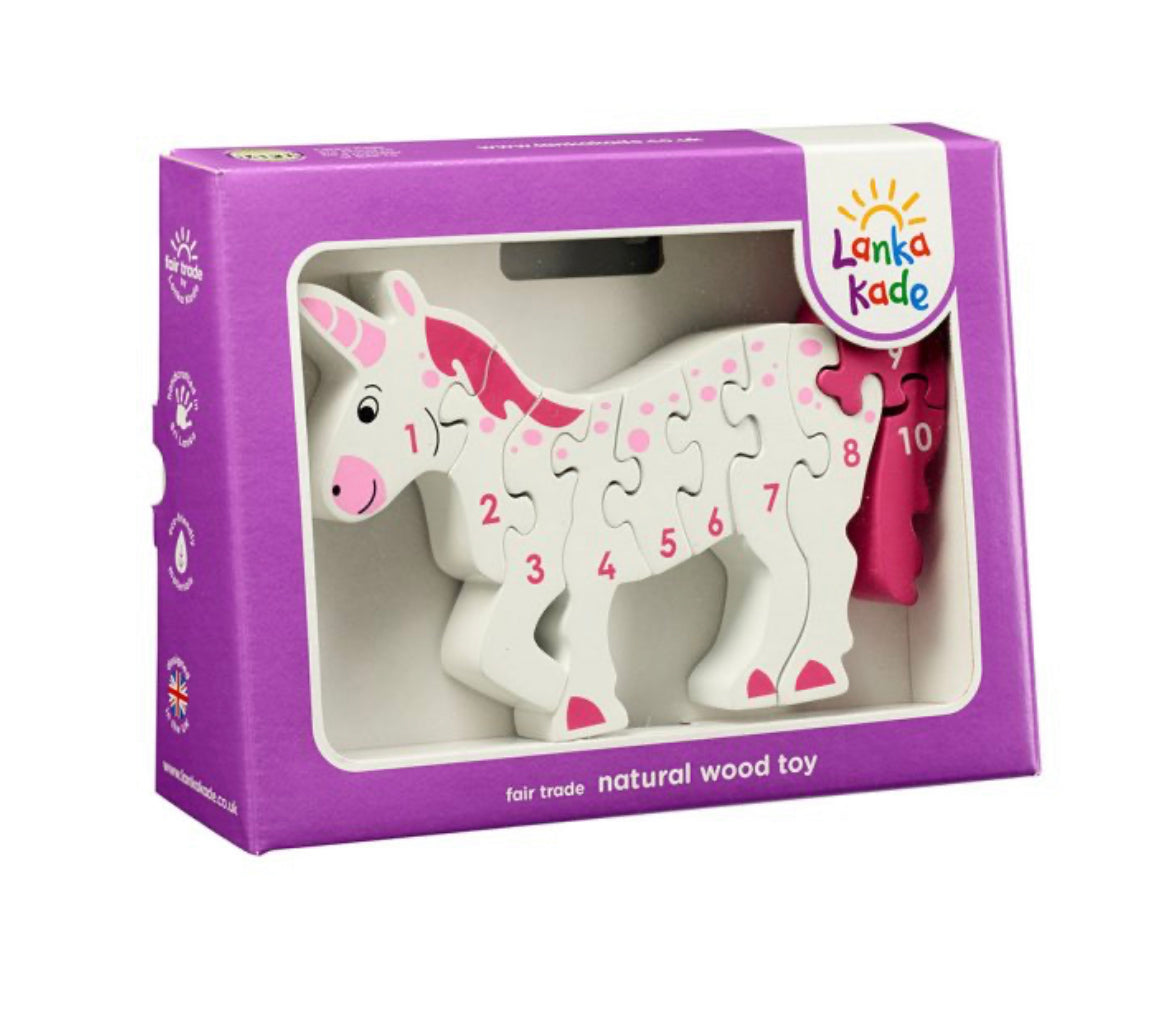 Lanka Kade Wooden Unicorn 1-10 jigsaw puzzle