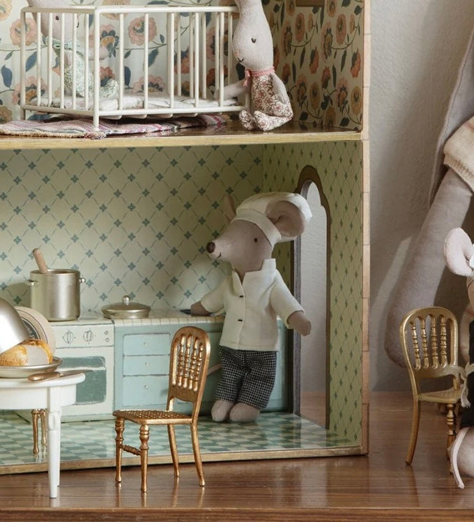 Maileg Chef Mouse with Soup Pot and Spoon