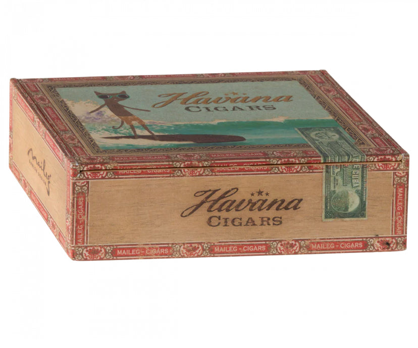 Maileg Mum and Dad Mouse in Cigar Box