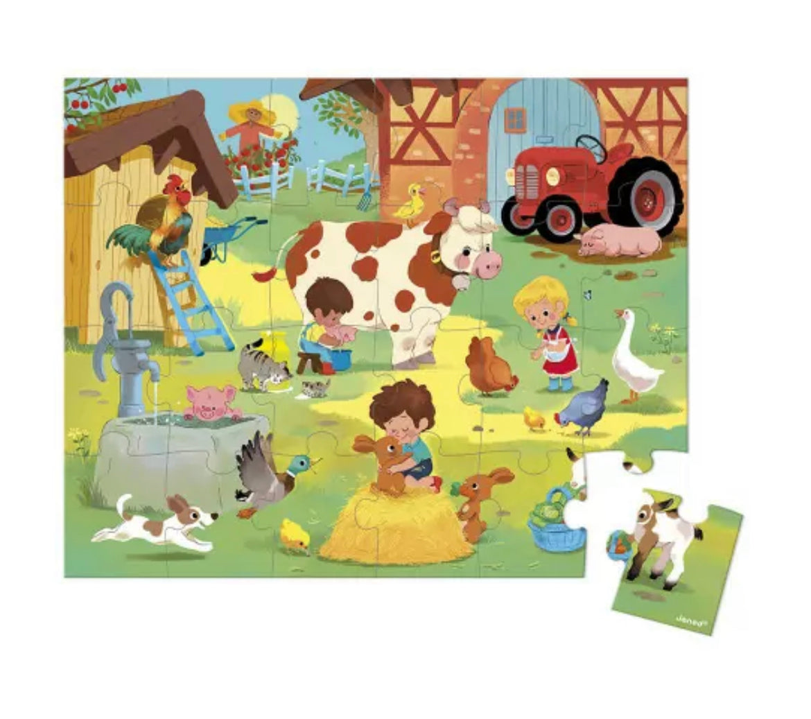 Janod Puzzle a Day at the Farm - 24 pieces