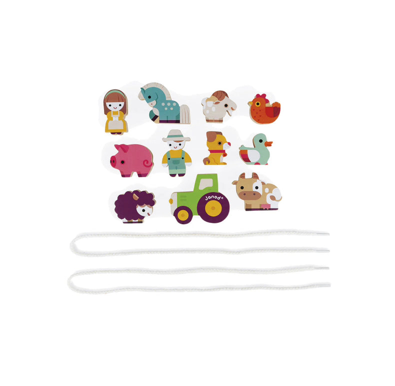 Janod Stringable Farm Beads