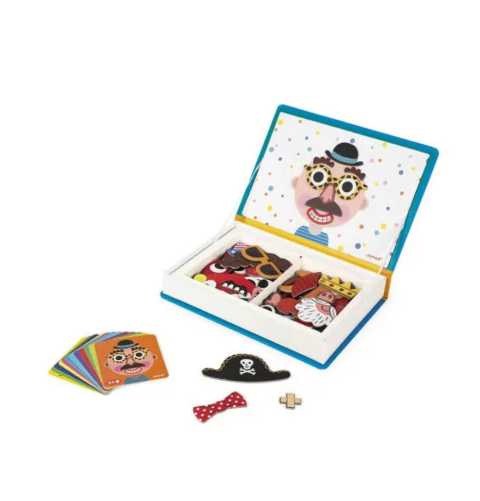 Janod Boy’s Crazy Faces Magneti’book