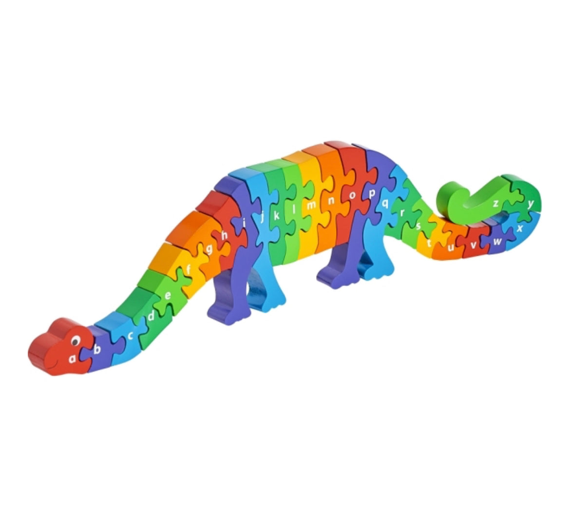 Lanka Kade Wooden Dinosaur Alphabet Jigsaw Puzzle