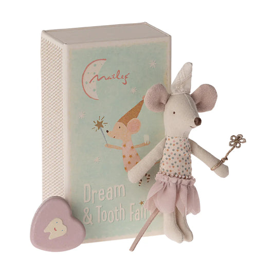 Maileg Tooth Fairy Mouse in Matchbox - Rose