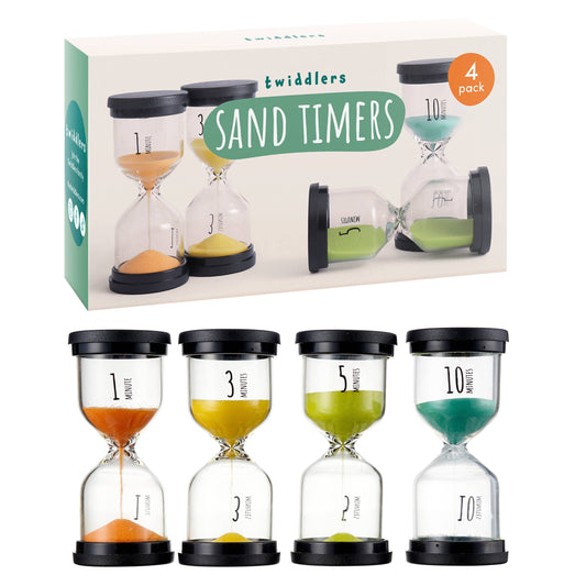 4 Set Hourglass Sand Clock, Kitchen Accessory Perfect