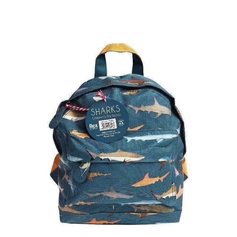 Mini Children's Backpack - Sharks