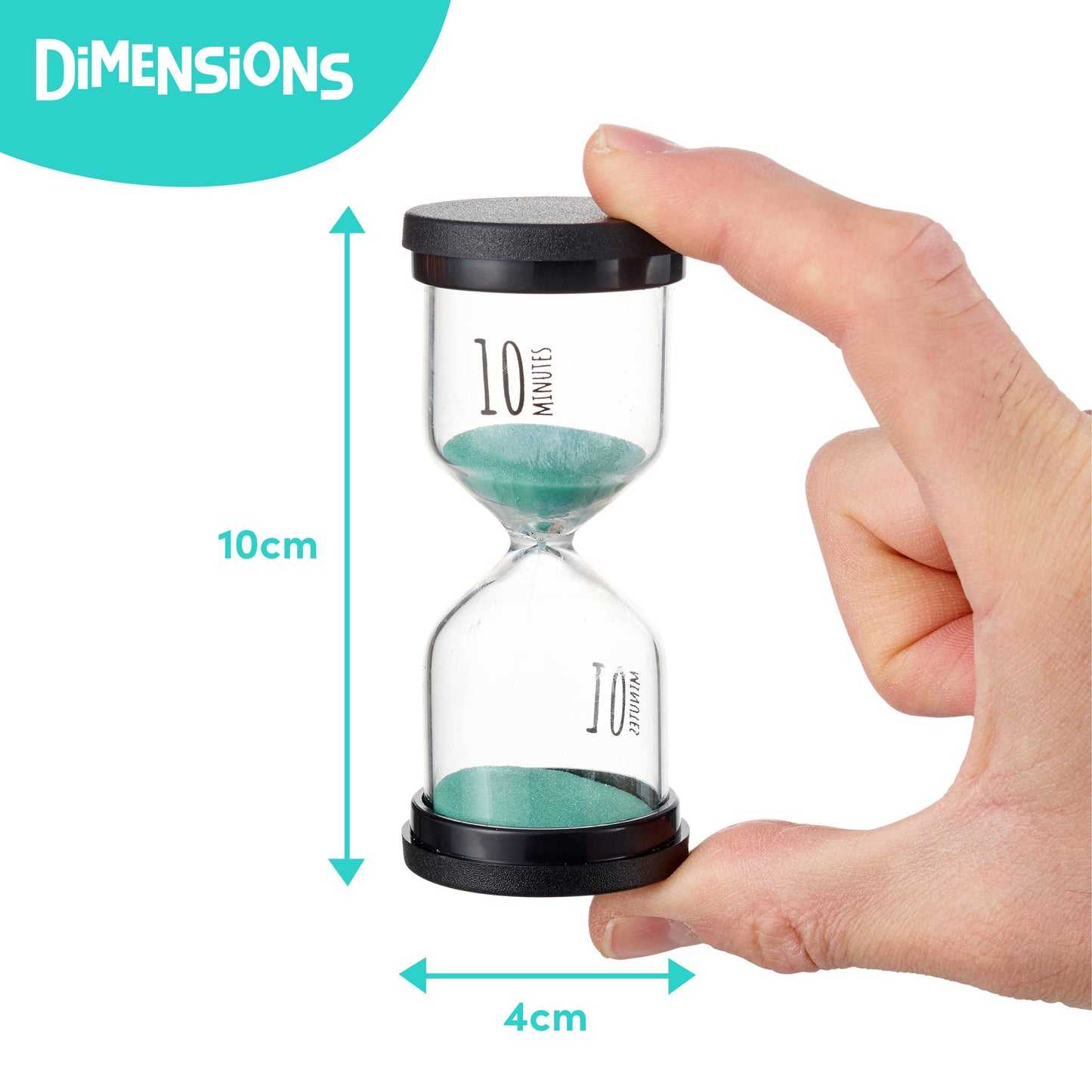 4 Set Hourglass Sand Clock, Kitchen Accessory Perfect
