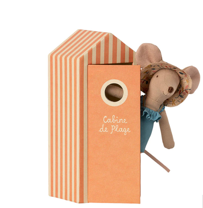Maileg Beach Mice, Mum In Cabin de Plage