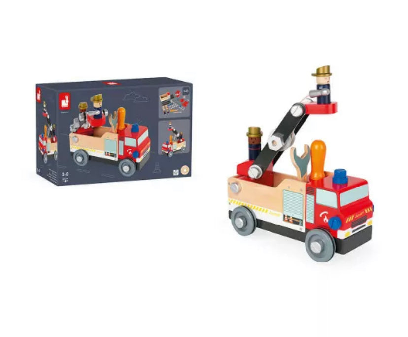 Janod Brico'Kids DIY Fire Truck