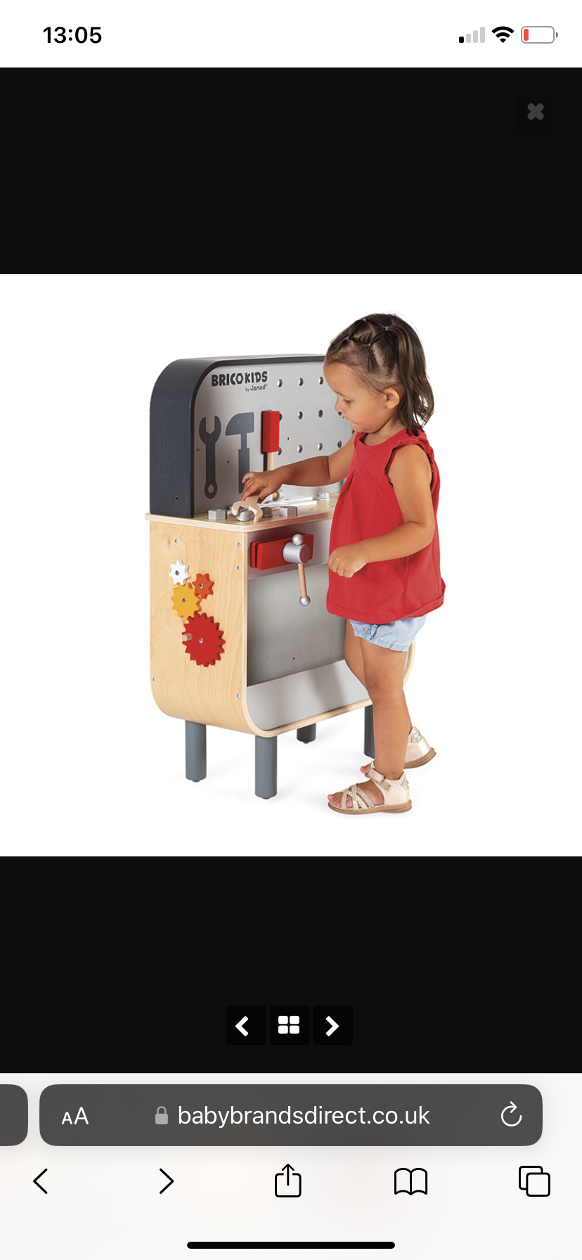 Janod Brico'Kids Reversible Workbench