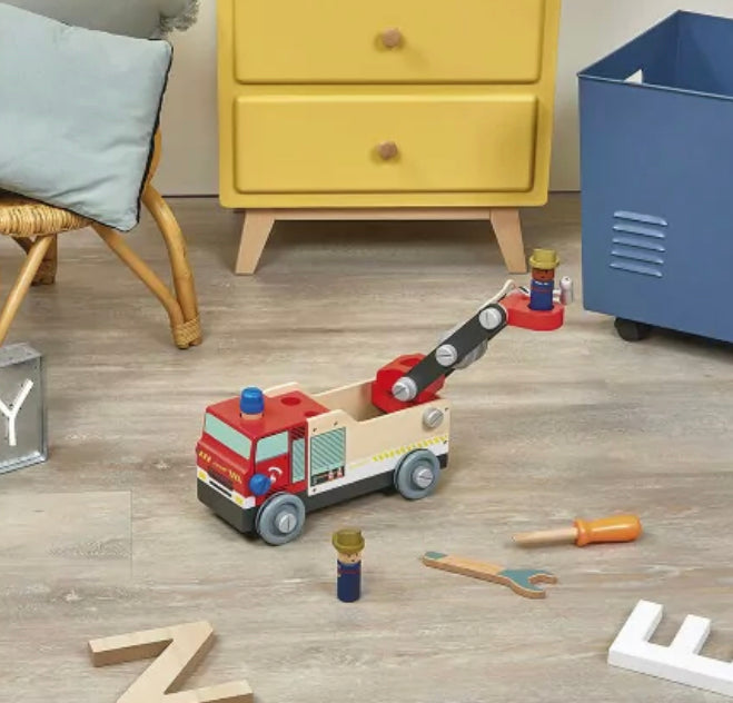 Janod Brico'Kids DIY Fire Truck
