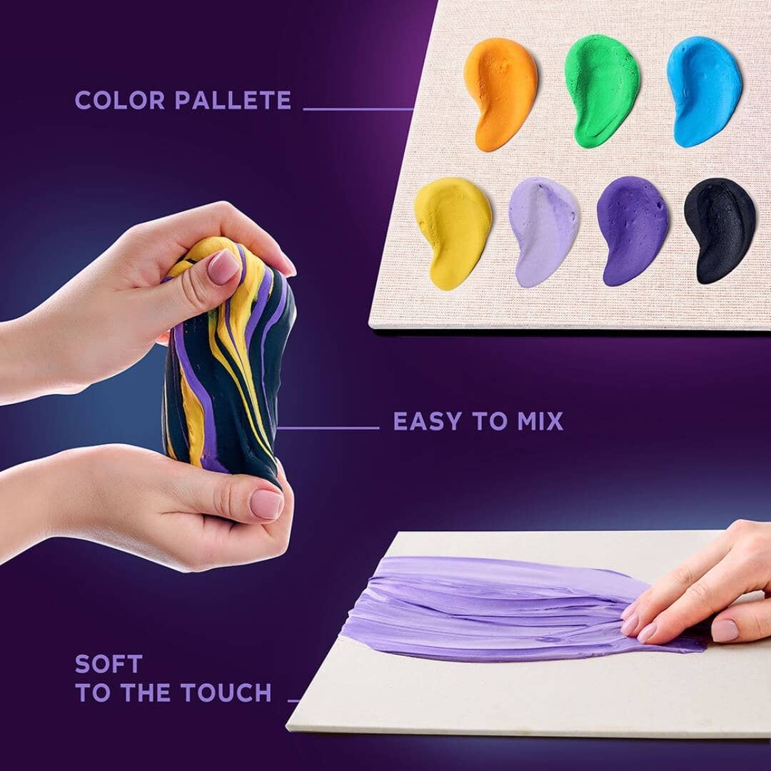 OKTO Air Dry Clay 3D Sensory Art Canvas - New York