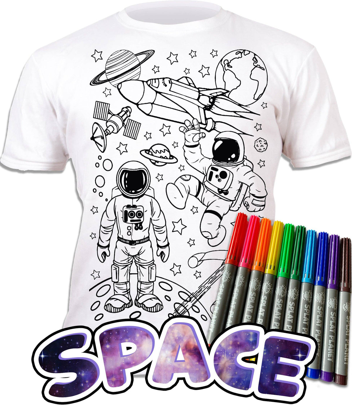Space Colour in T-shirt: Age 5-6
