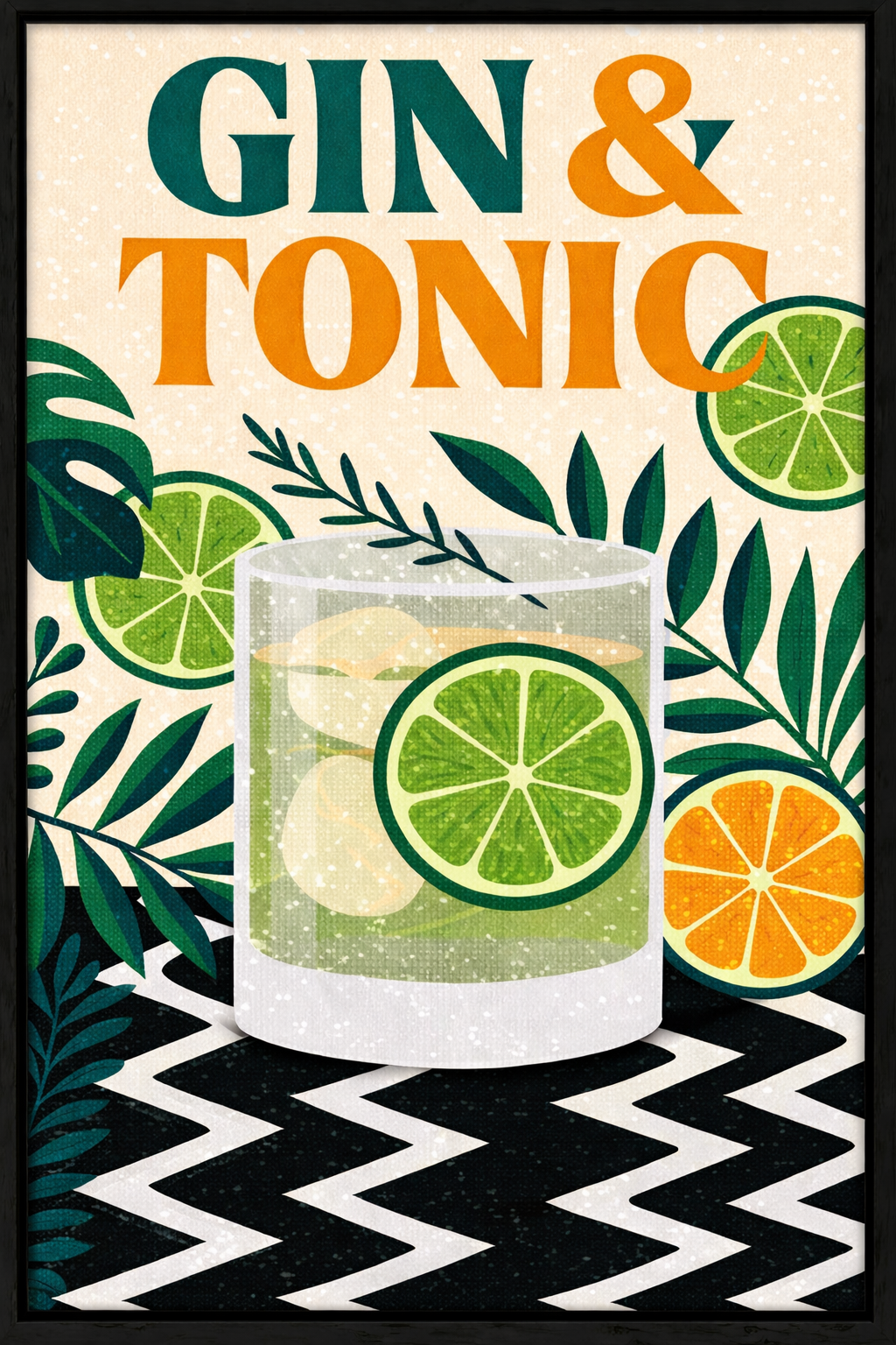Gin & Tonic Framed Diamond painting