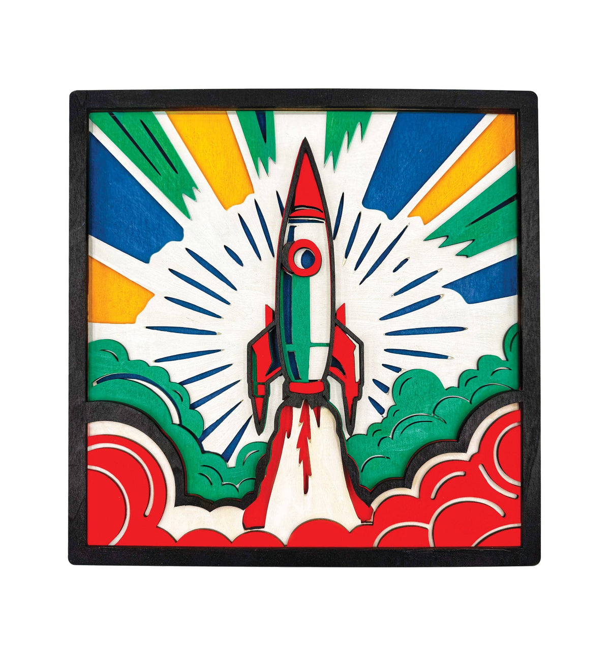 Wooden Spaceship Art Craft Kit