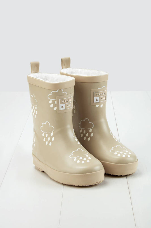 Stone Colour-Changing Kids Winter Wellies: 5 infant