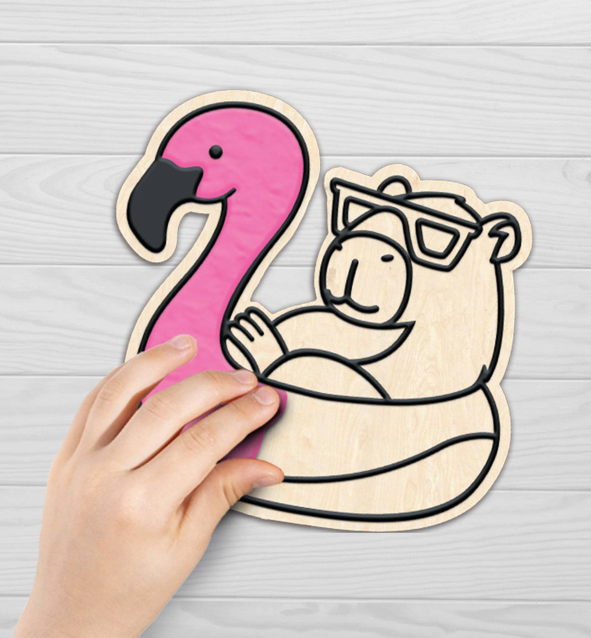 Capybara Clay Colouring Kit