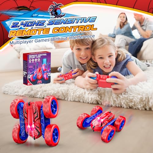 Dreamlandia Remote Control Cars Toys, 360 Flips RC Car Kids Toys for 3 4 5 6 7 8 9 Year Old Boy Gifts, Boys Toys Age 3-9, Presents Gifts for 4-9 Year Old Boys Christmas Xmas Gifts for Kids Boys