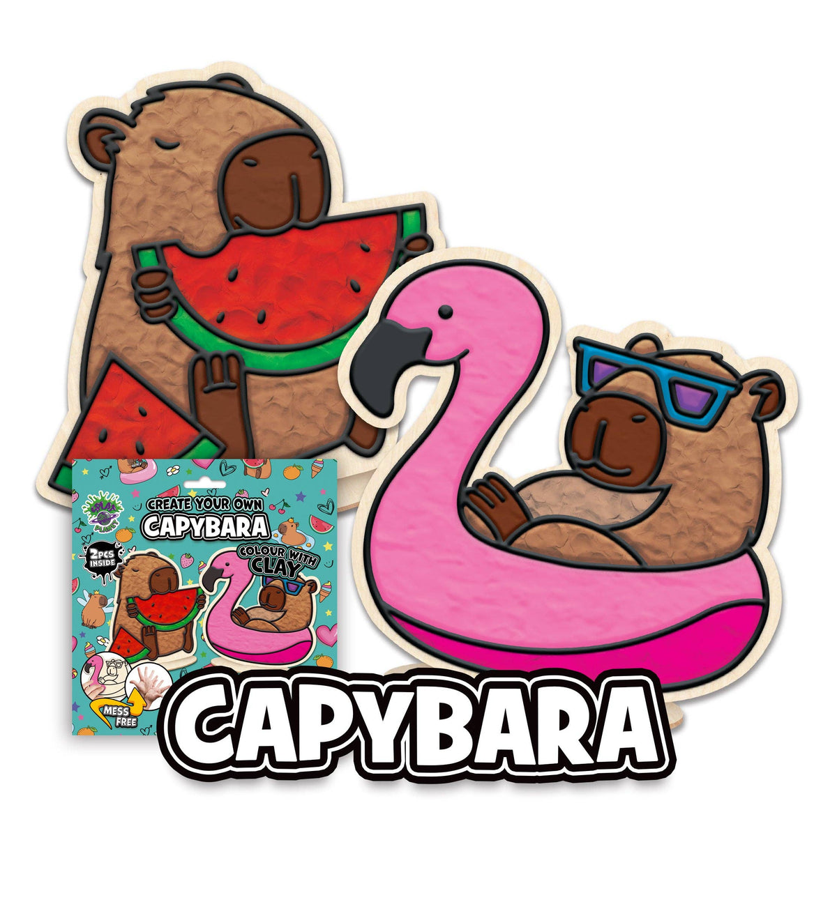 Capybara Clay Colouring Kit