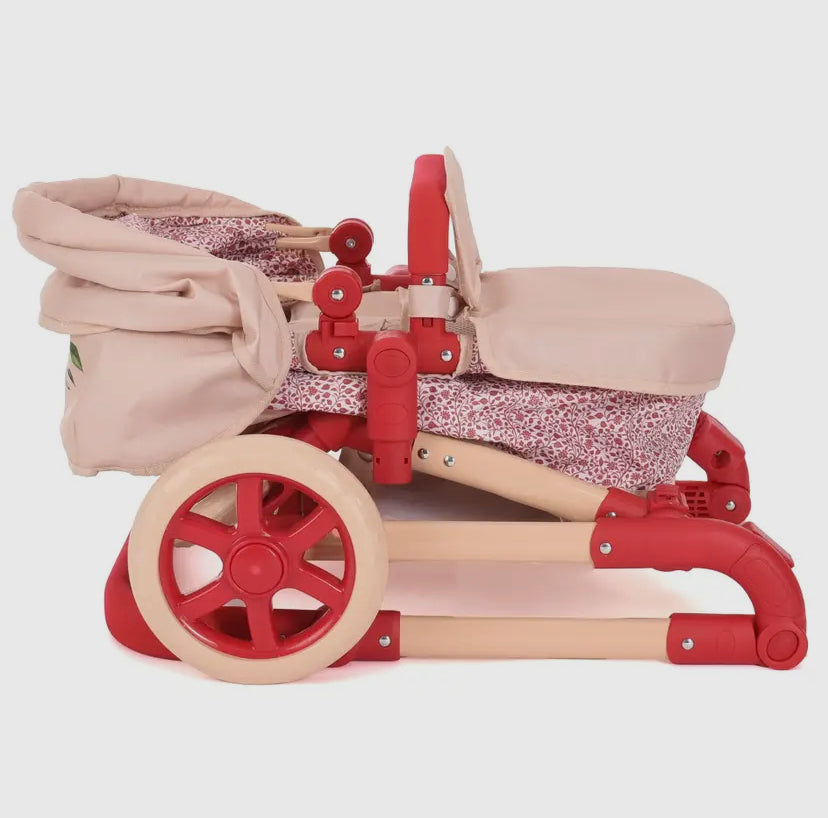 Roma Single Dolls Pram - Floral