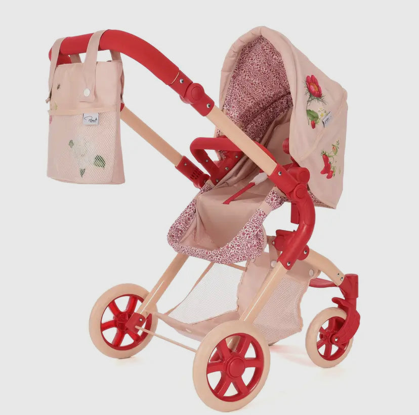 Roma Single Dolls Pram - Floral