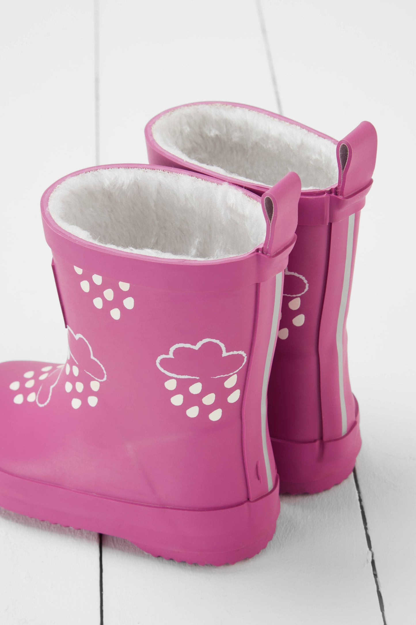 Orchid Pink Colour-Changing Kids Wellies: 3 infant