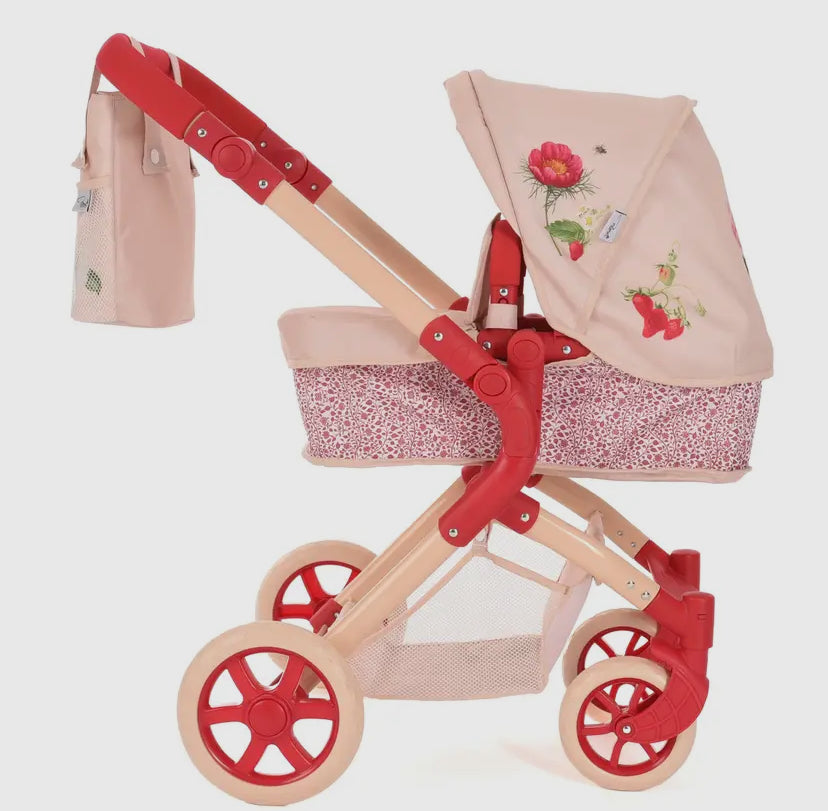 Roma Single Dolls Pram - Floral