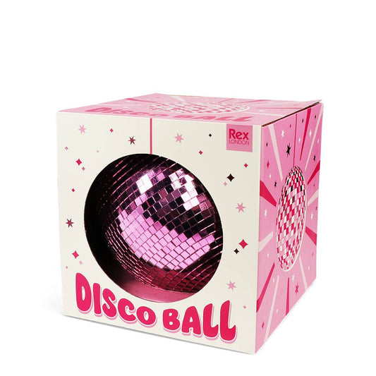 Hanging disco ball (15cm) - Pink