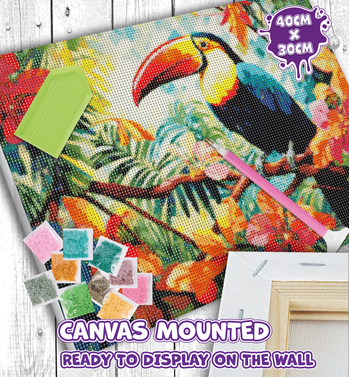 Toucan Diamond Painting Craft Set