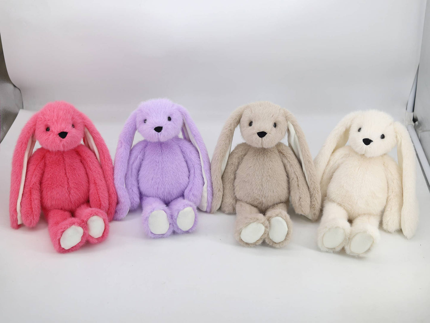 Dingle Dangle Beige Bunny Premium Plush, tested from birth