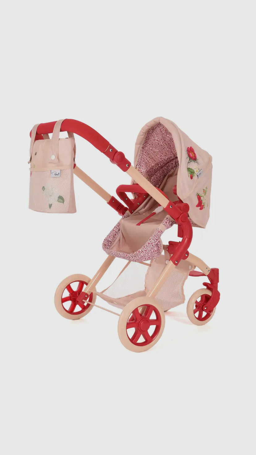 Roma Single Dolls Pram - Floral