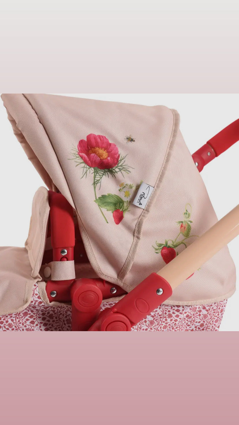 Roma Single Dolls Pram - Floral