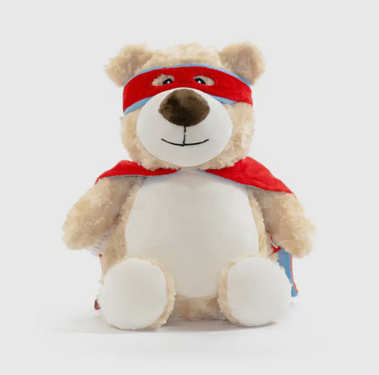 Hero Plush Bear With Mask and Cape