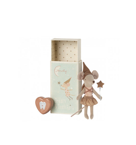 Maileg Tooth Fairy Mouse in Matchbox - Rose