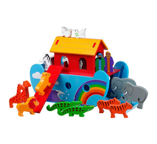 Lanka Kade Wooden Rainbow Noah’s Ark Playset - Small