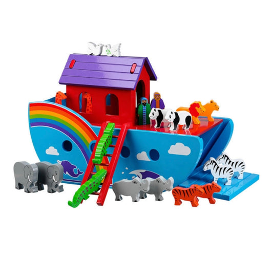 Lanka Kade Wooden Rainbow Noah’s Ark Playset - Large