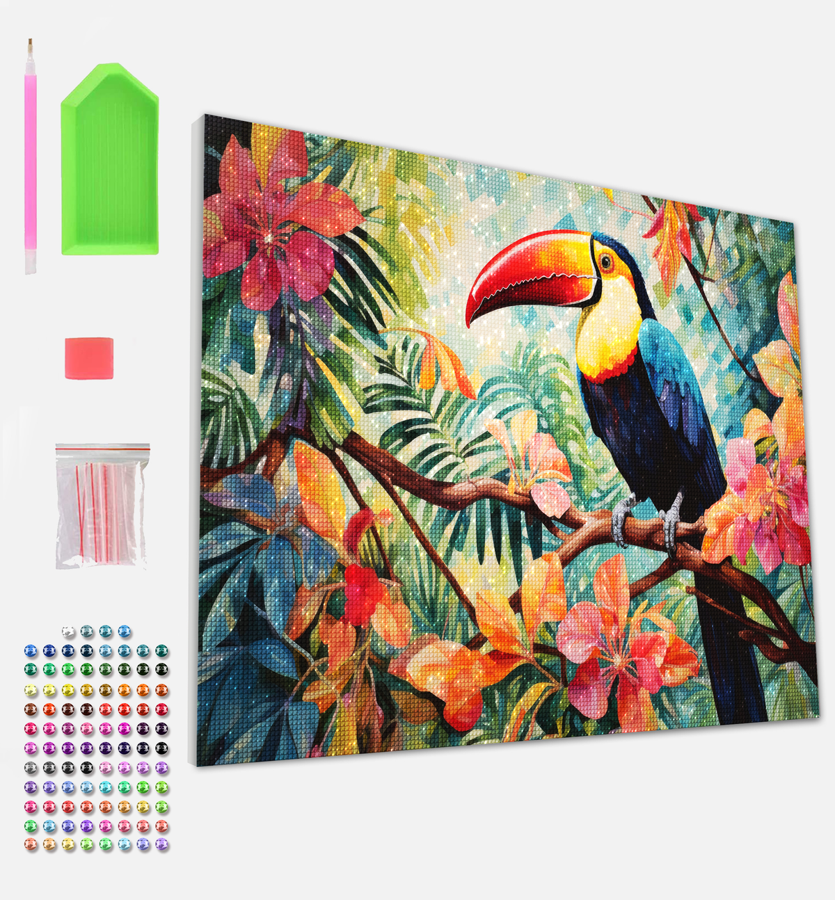 Toucan Diamond Painting Craft Set