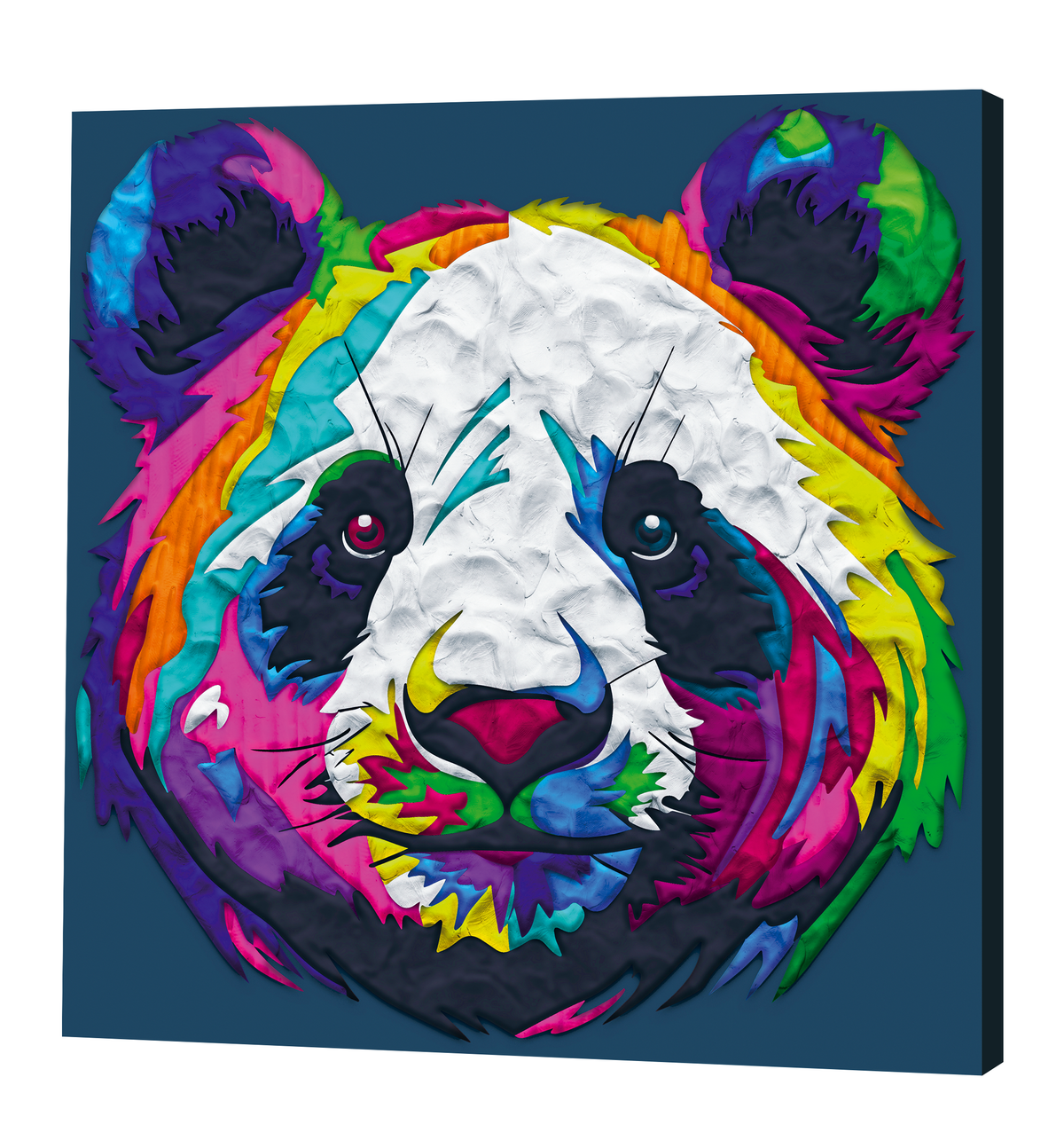 Panda Clay Painting 30x30cm