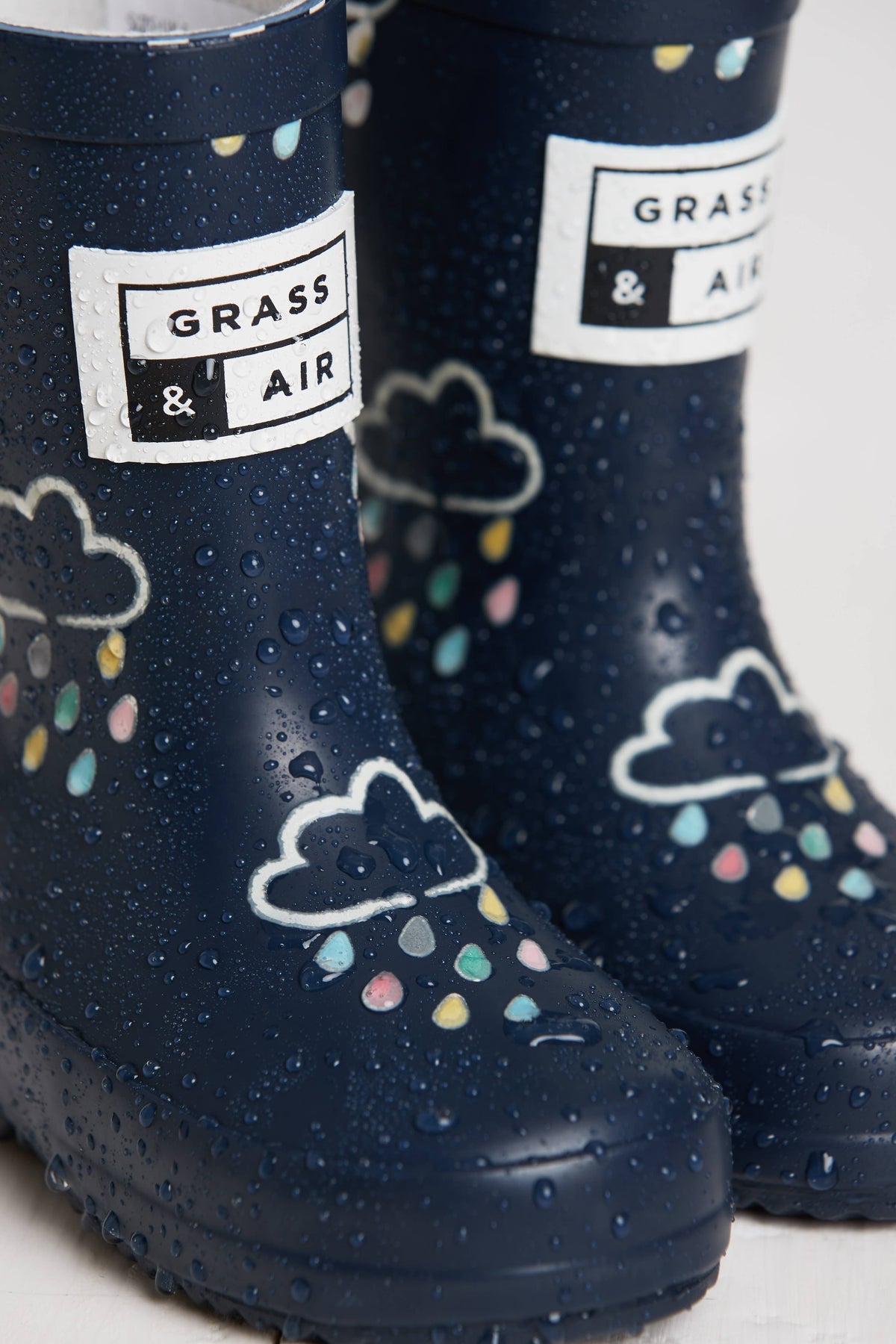 Kids Navy Colour-Revealing Wellies: 10 infant