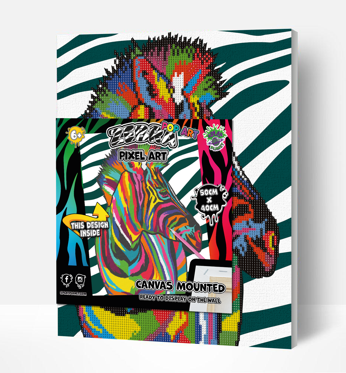 Zebra Diamond Painting Craft Set