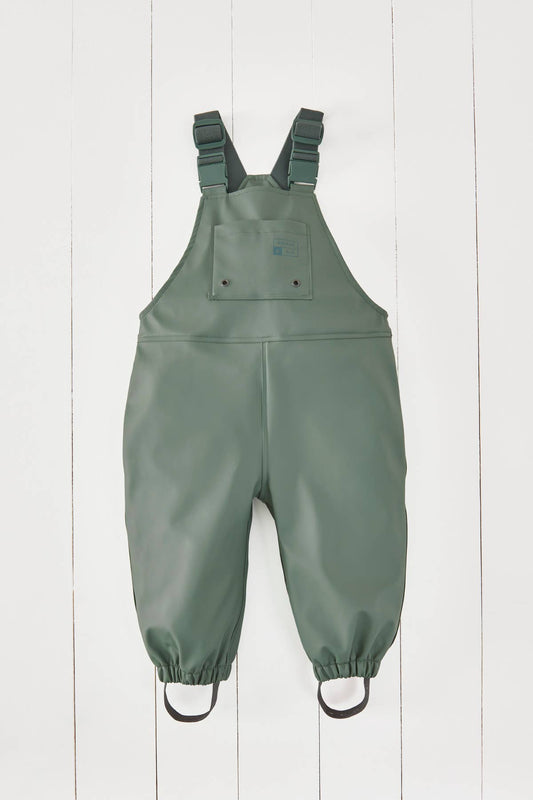Khaki Kids Waterproof Rain Dungarees: 4-5years